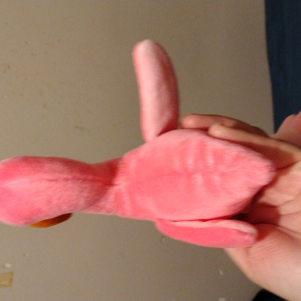 Pink Flamingo Beanie Baby Plushie - Picture 3 of 8